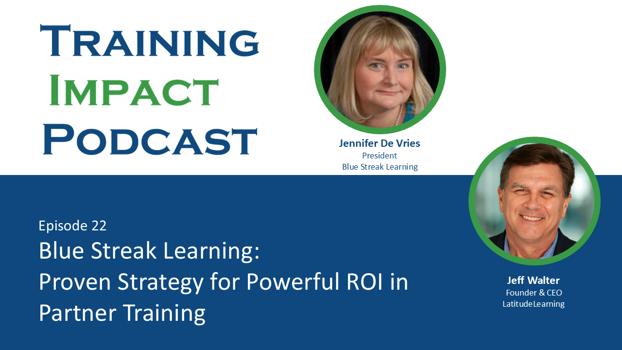Blue Streak Learning ROI Extended Enterprise Education Partner Training Certification Program
