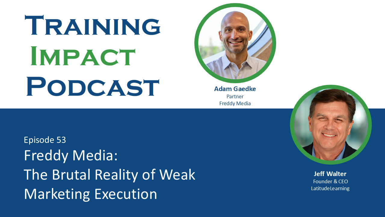 Jeff Walter interviews Adam Gaedke of Freddy Media about content strategy, brand growth, and scalable media systems on the Training Impact Podcast