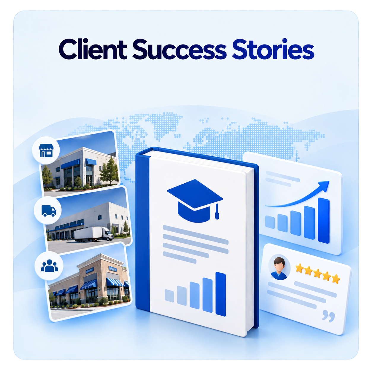 Client Success Stories Illustration