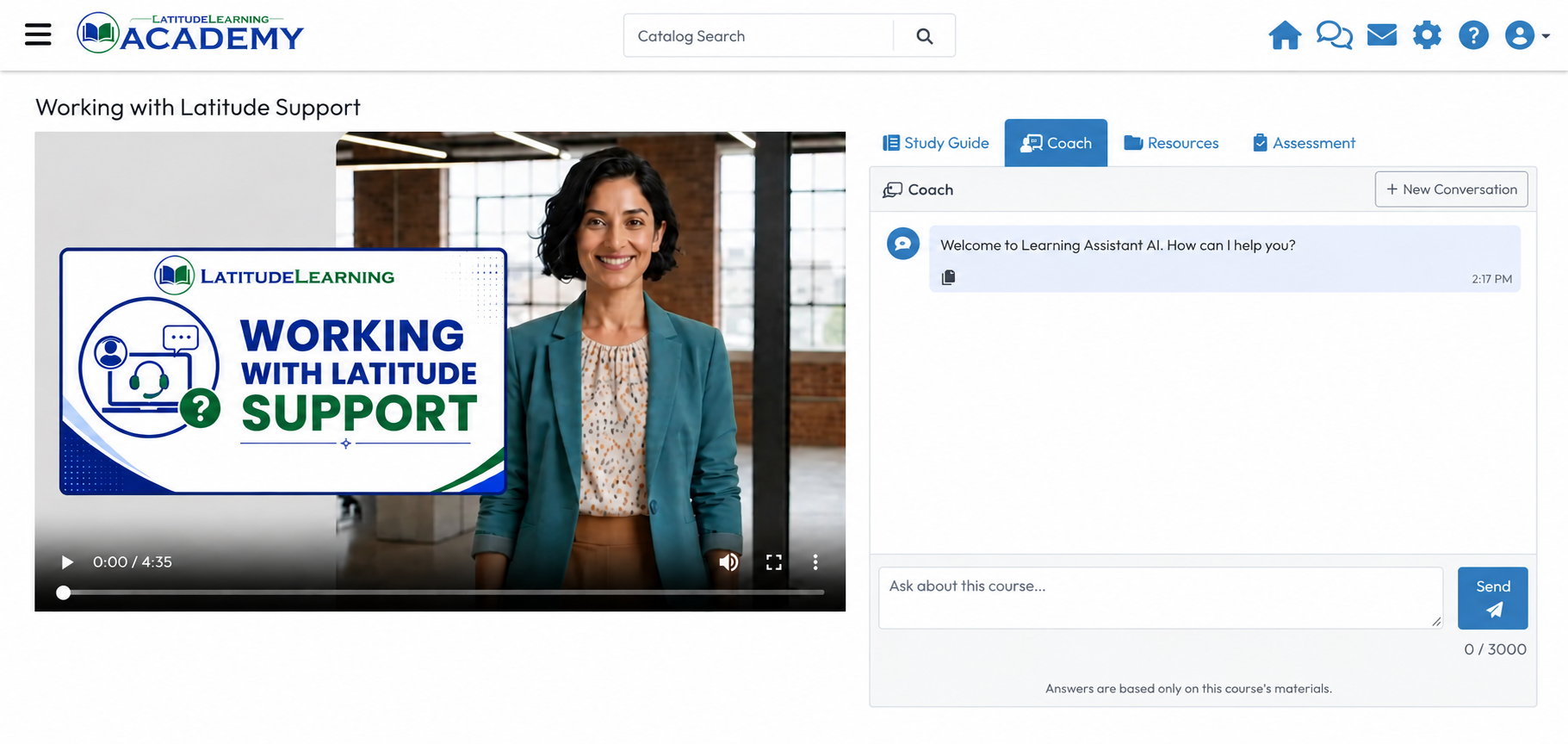 Working with support